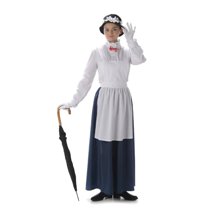 Costume Adult Victorian Nanny Grey M