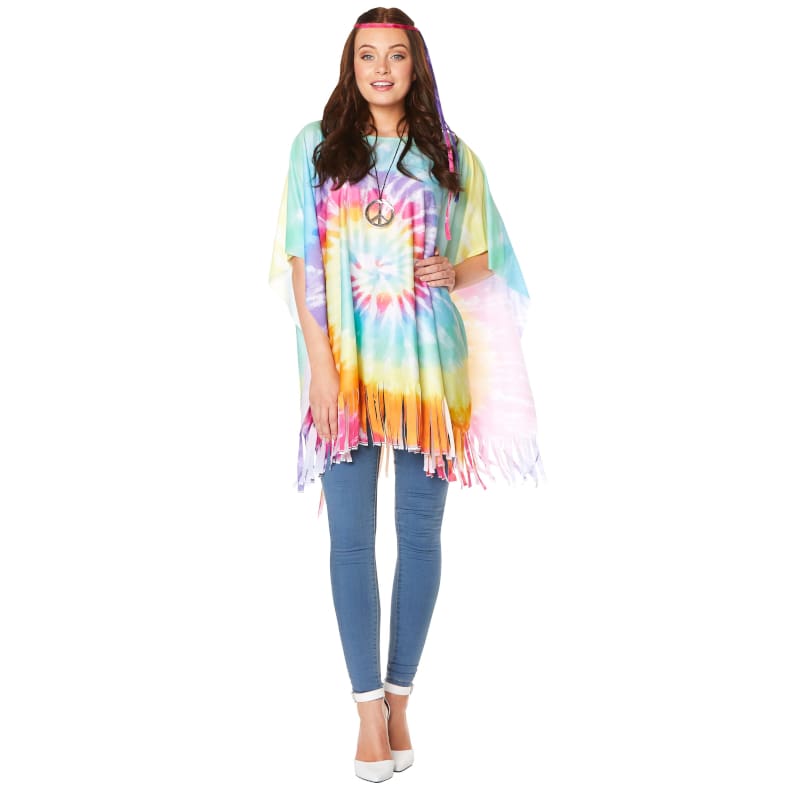 Costume Adult Poncho 70's Hippie