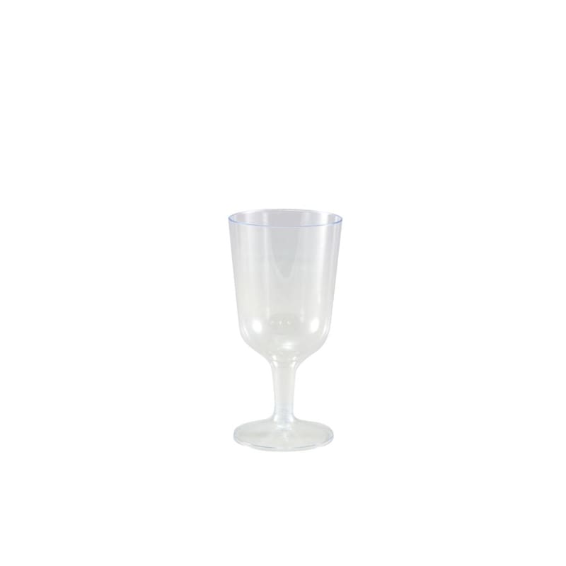 Wine Glass Plastic 180ml Clear Pk10