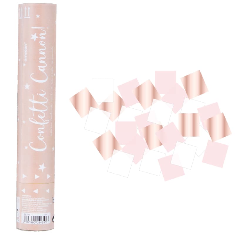 Twist Popper 24cm Rose Gold and White