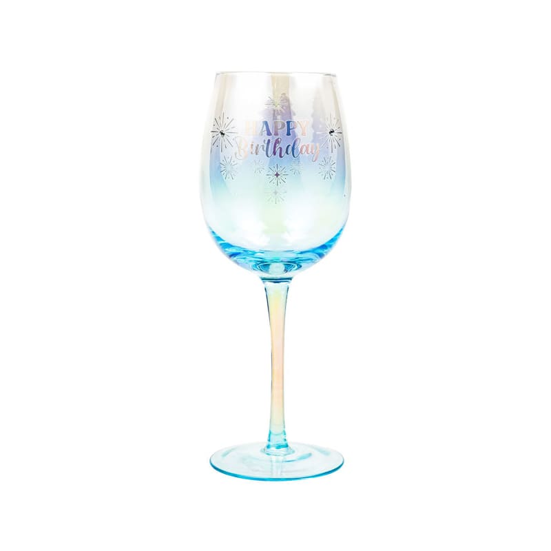 Wine Glass Happy Birthday
