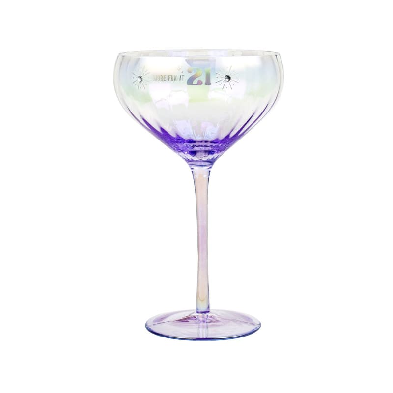 Wine Glass Coupe More Fun at 21