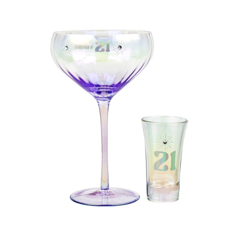 Wine Glass Coupe Shot Set More Fun at 21