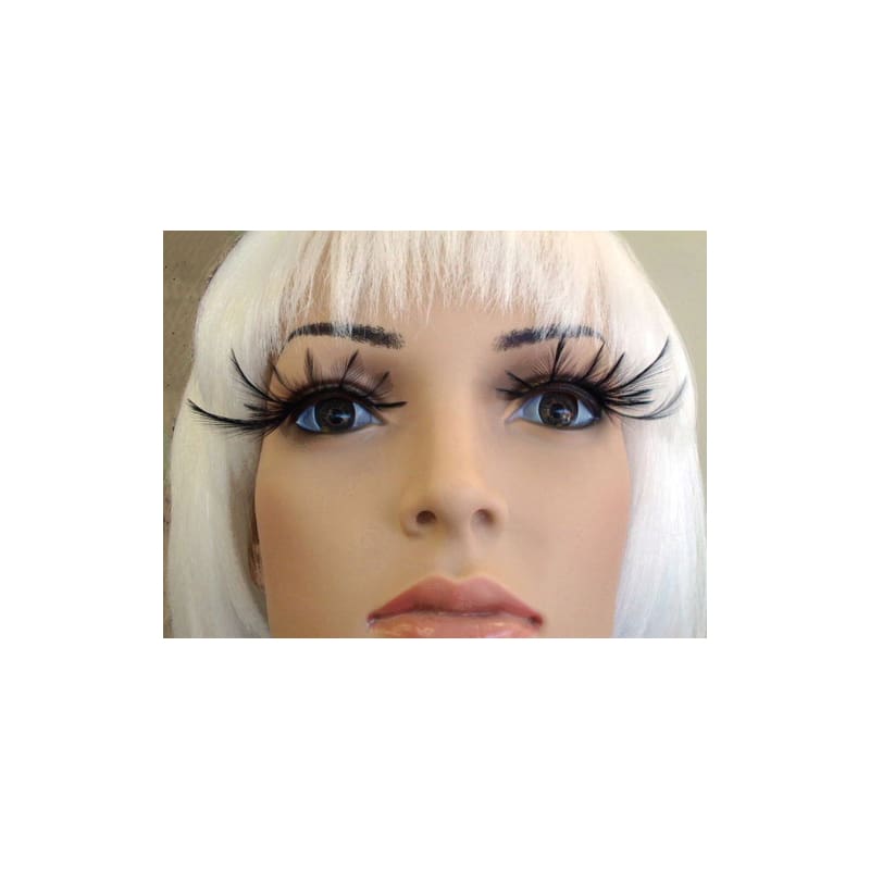 Eyelashes Feathers Long Black