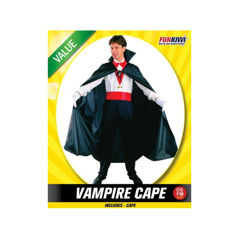 Cape Adult Black Collar