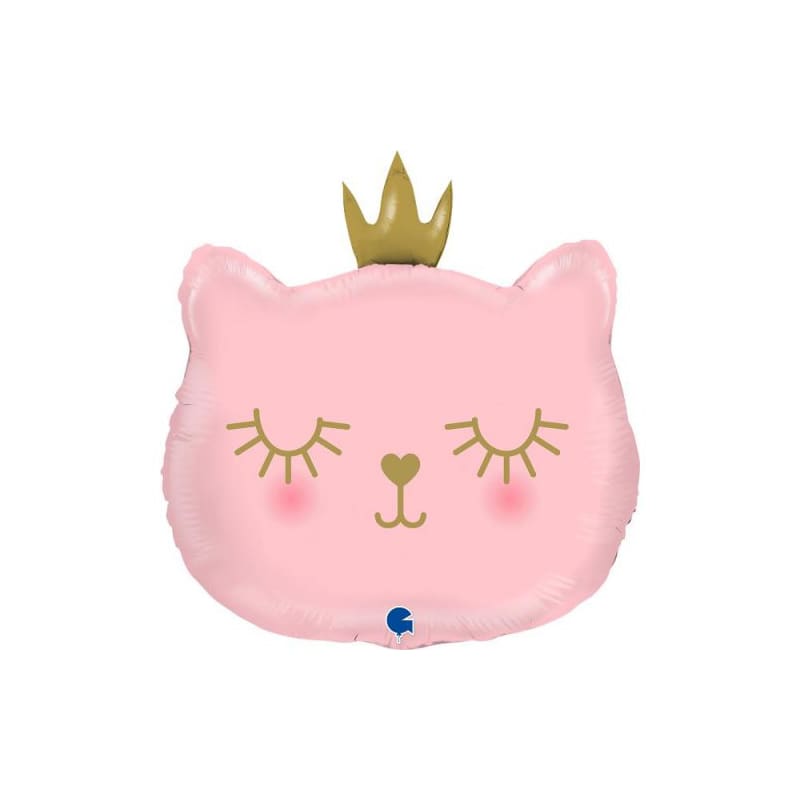 Foil Shape Princess Cat Pink