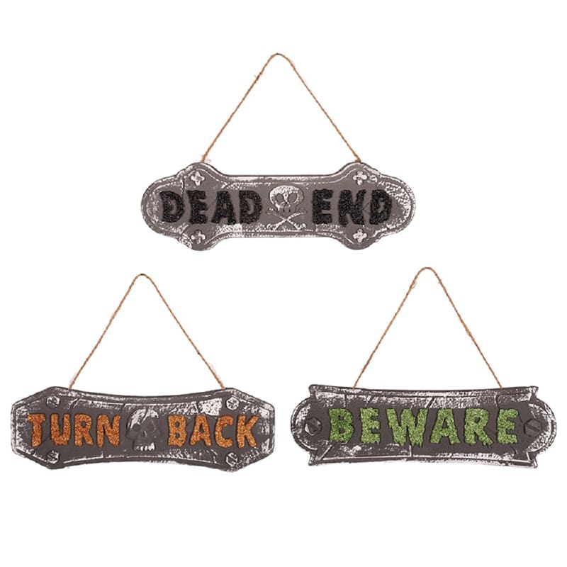 Sign Scary Halloween Foam Assorted