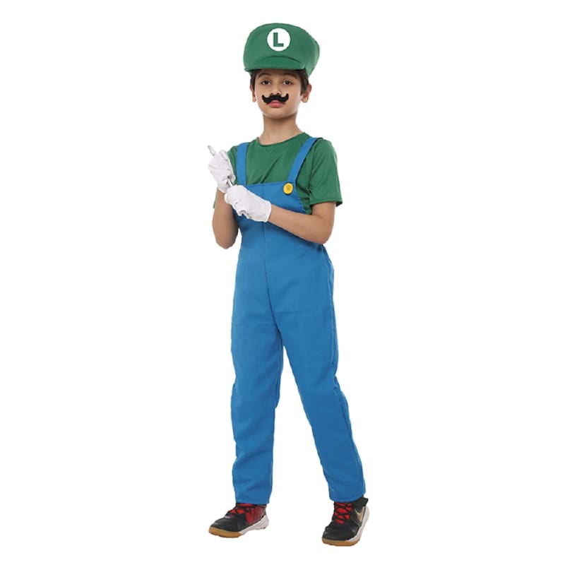 Costume Child Luigi Super Plumber M NLA