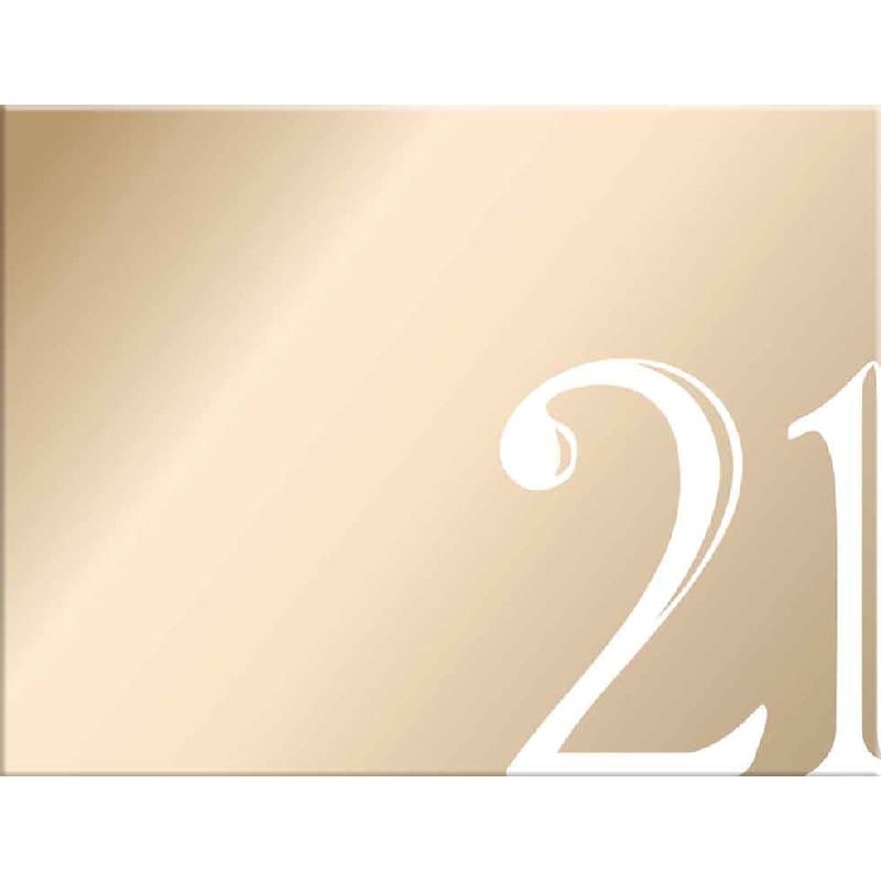 Guest Book 21 Gold White Print