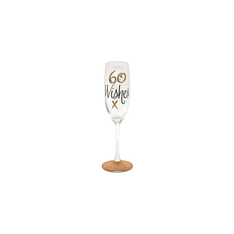 Flute Champagne 60 Wishes Rose Gold