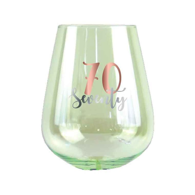 Wine Glass Stemless 70 Coloured DNR