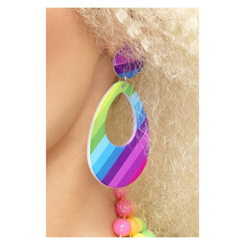 Earrings Tear Drop Mutli Clip On
