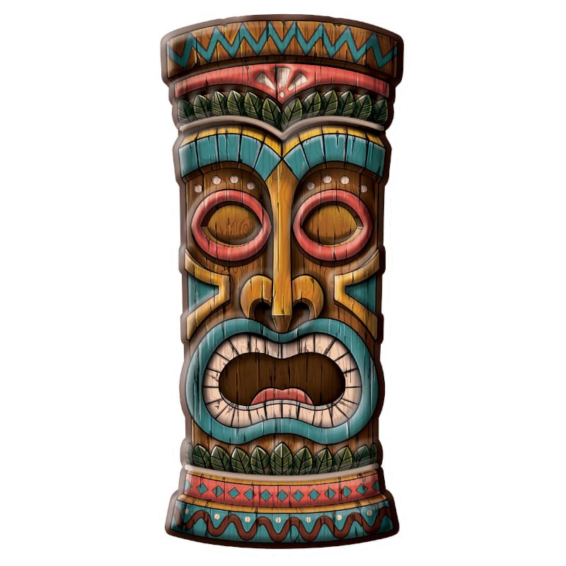 Tiki Plastic Decoration 53cm DNR
