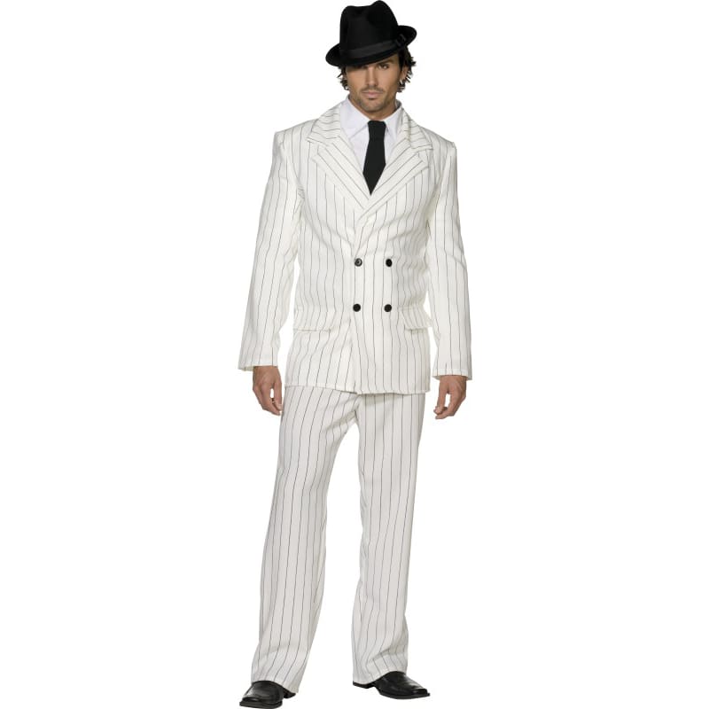 Costume Adult Gangster White M