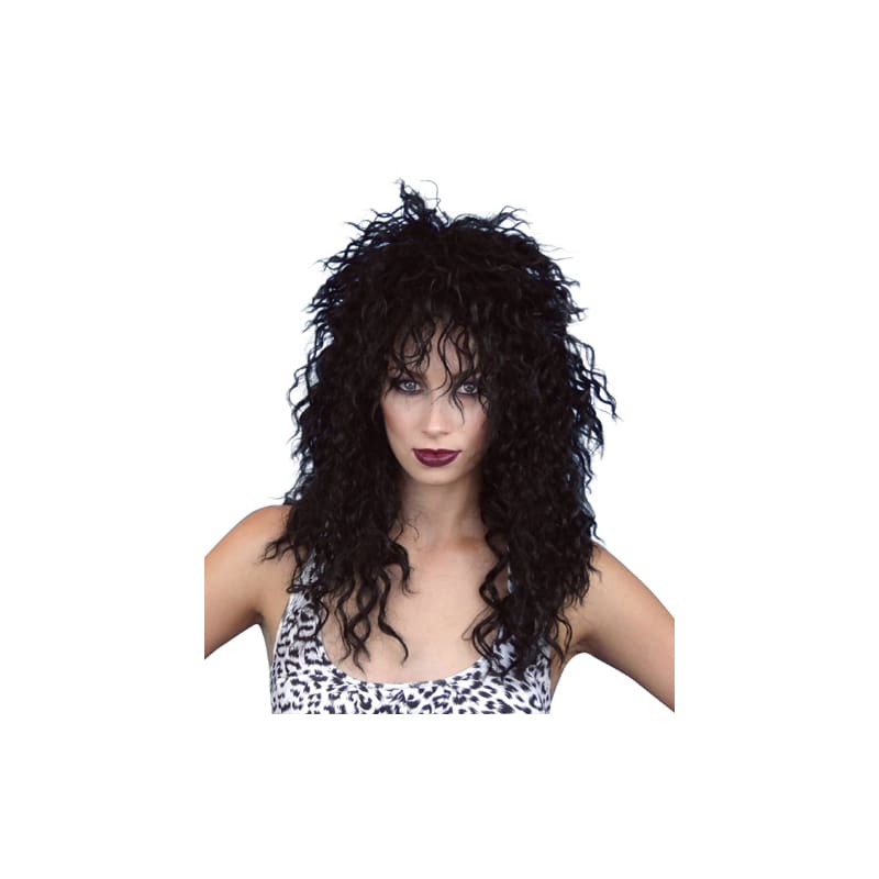 Wig Rock Chick Black Premium