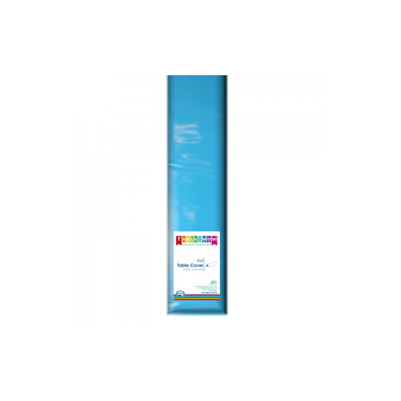 Tablecloth 30m Roll Plastic Azure Blue