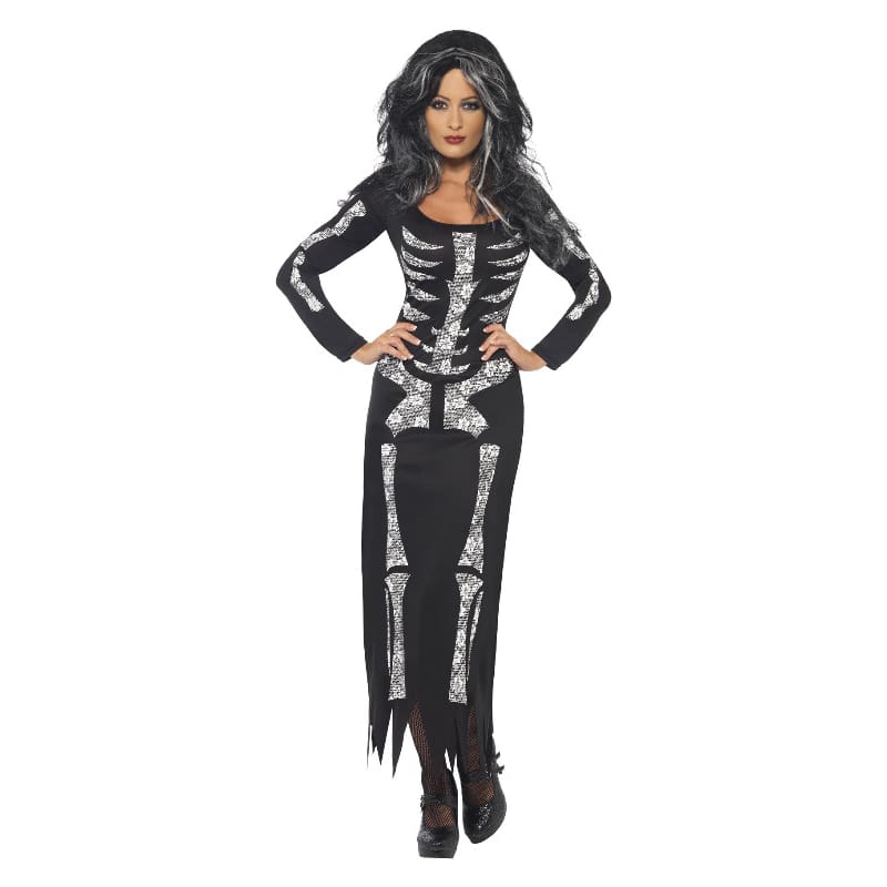 Costume Adult Skeleton Dress M