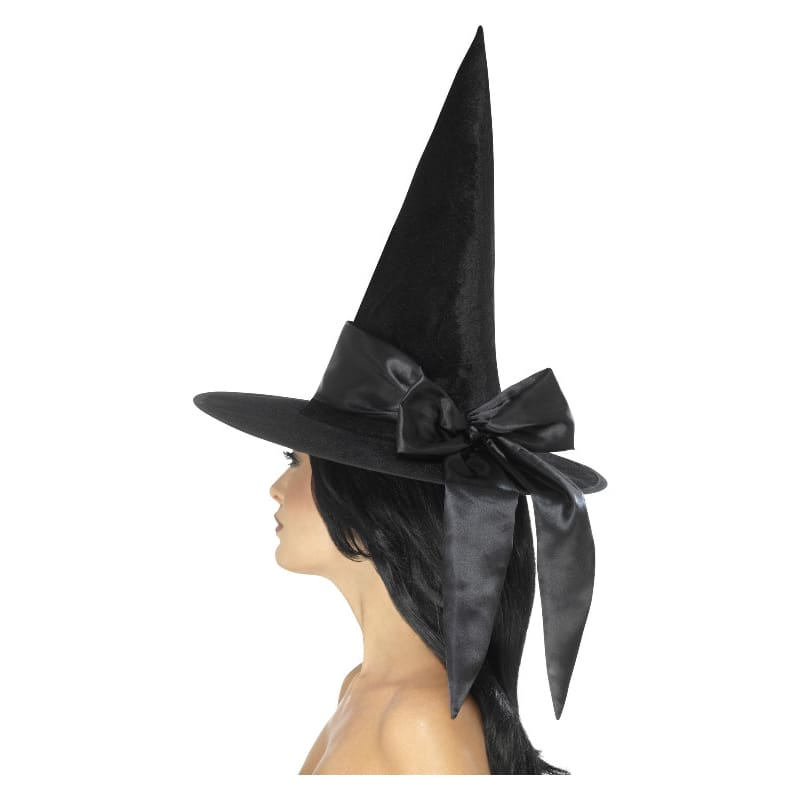 Witch Hat Adult Black Bow