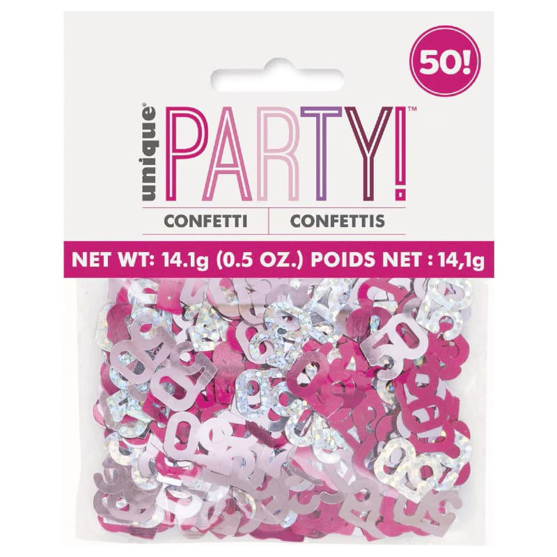 Confetti 50 Pink Silver