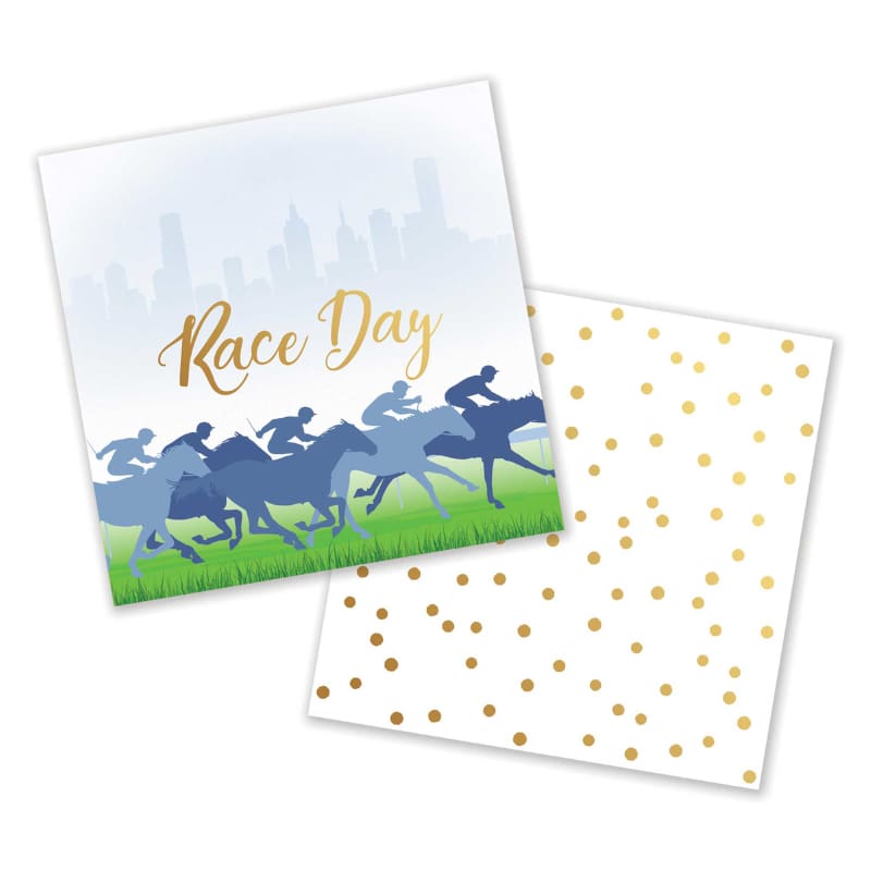 Race Day Horse Racing Bev Napkins Pk16