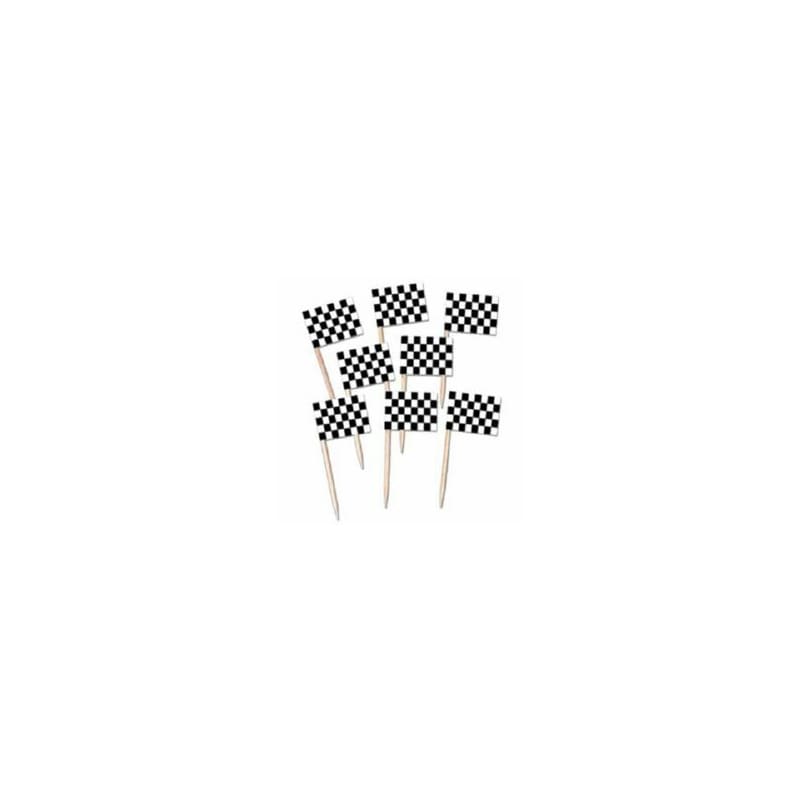 Tooth Picks Checkered Flag Pk50 NLA
