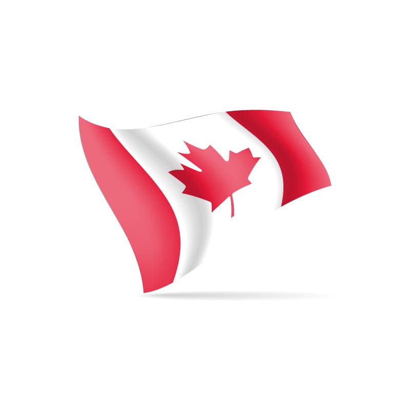 Hand Flag Canada 30cm x 45cm