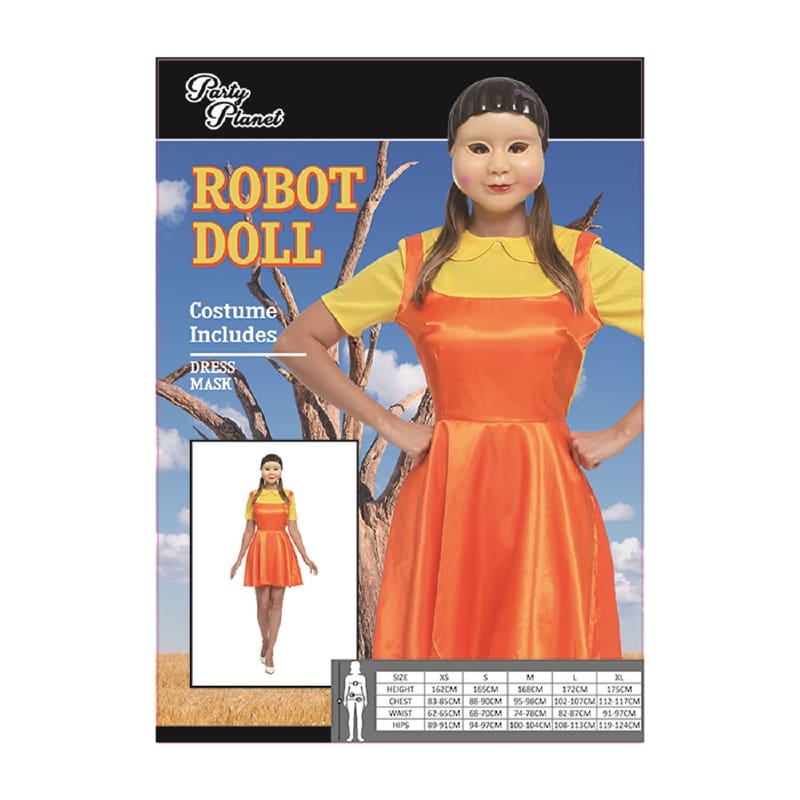 Costume Adult Squid Game Robot Doll DNR