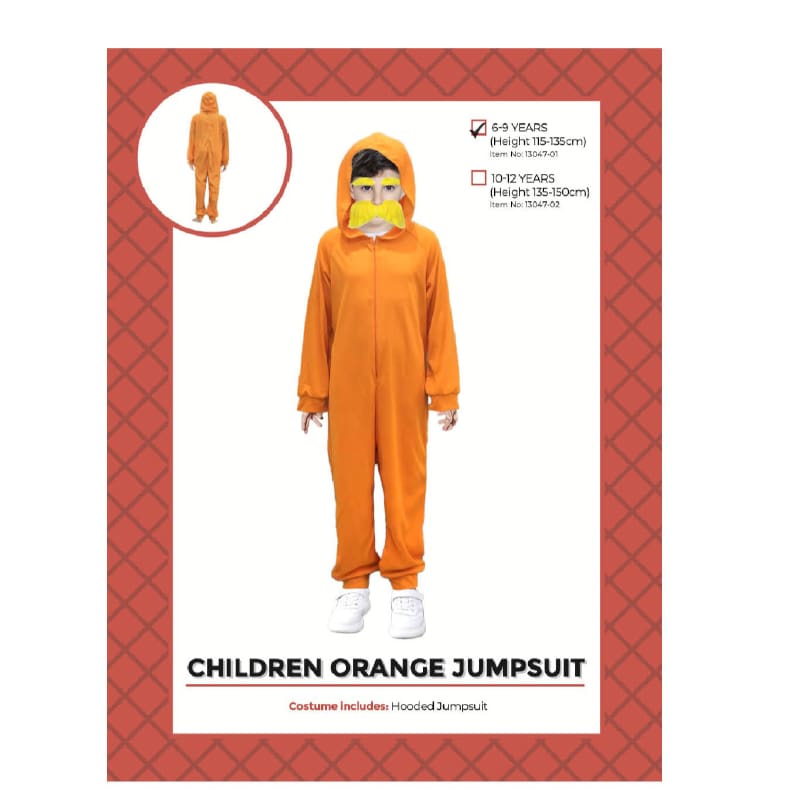 Costume Child The Lorax Orange Jum 10-12