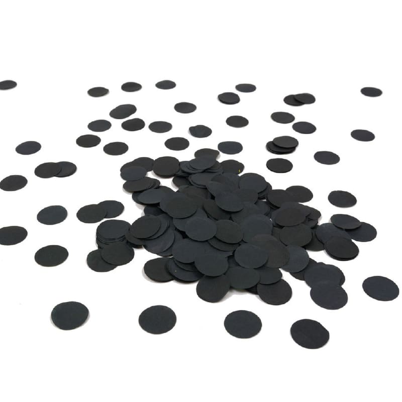 Confetti Paper Round Black 15g DNR