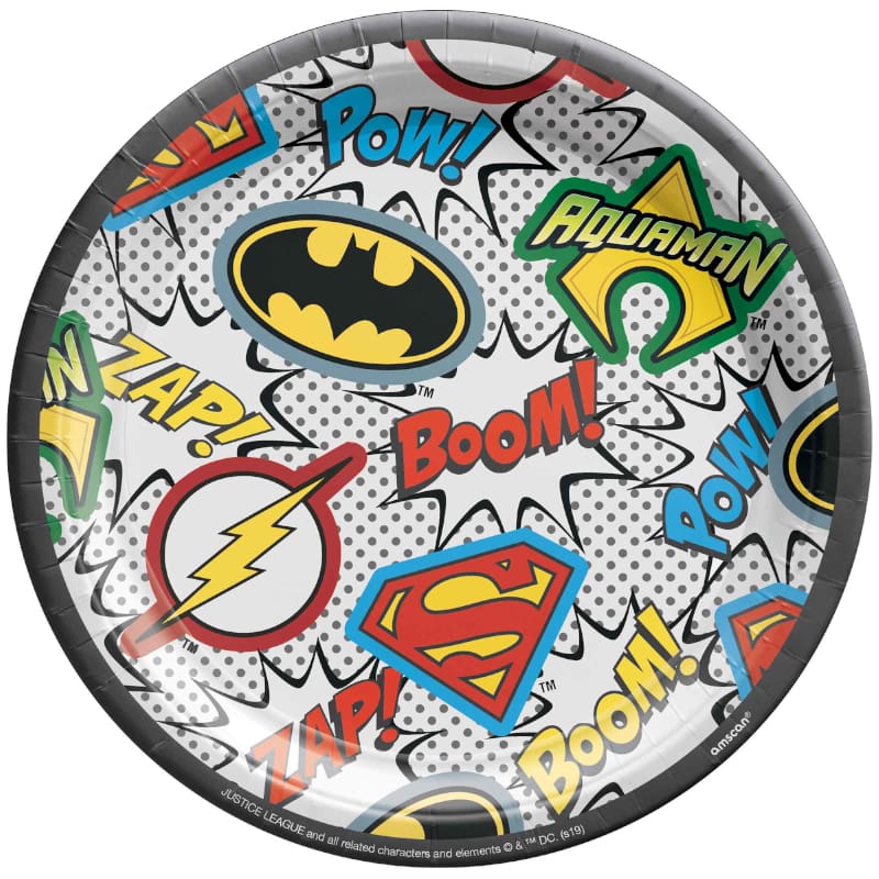 Justice League Lunch Plates Pk8