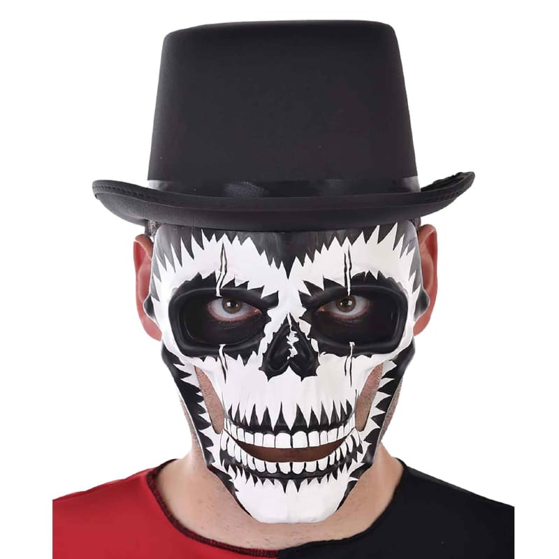 Mask Skull Black White