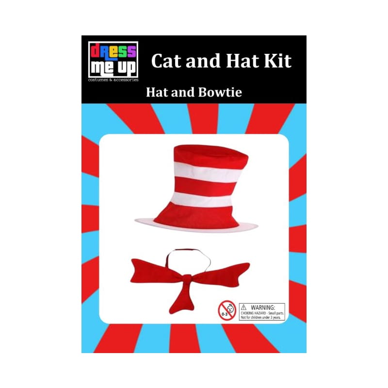 Dress Up Kit Cat In The Hat Bow Tie