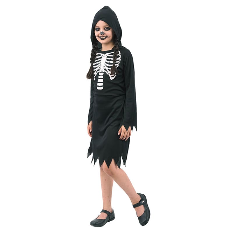 Costume Child Skeleton Dress L or XL