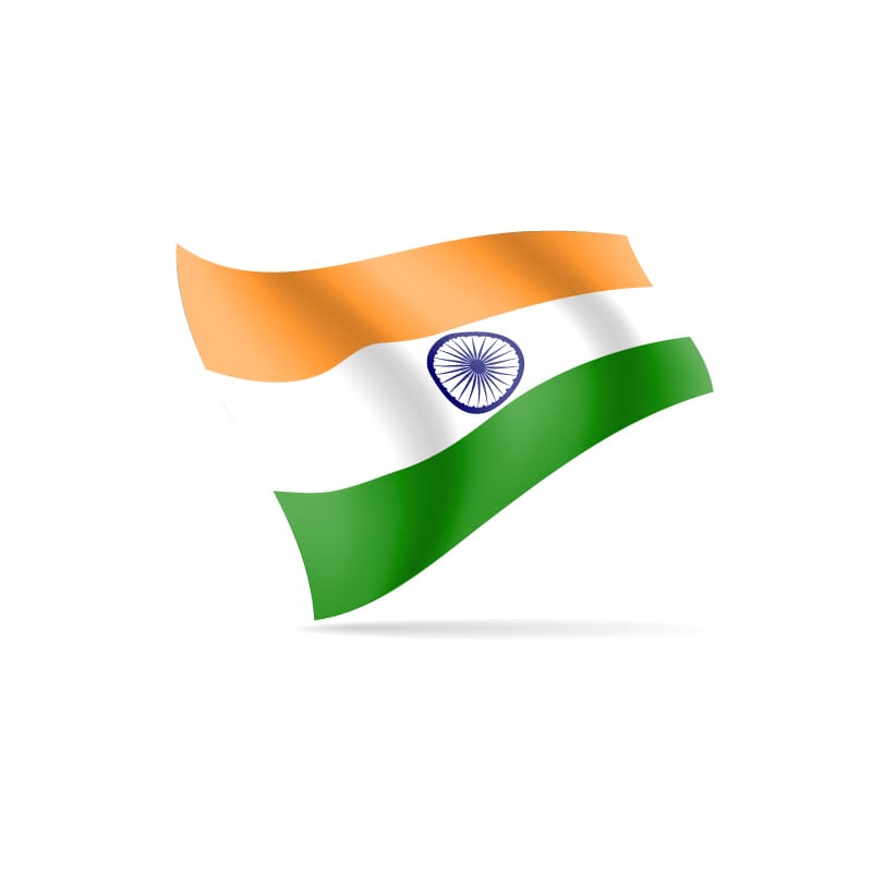 Desk Flag India 10cm x 15cm