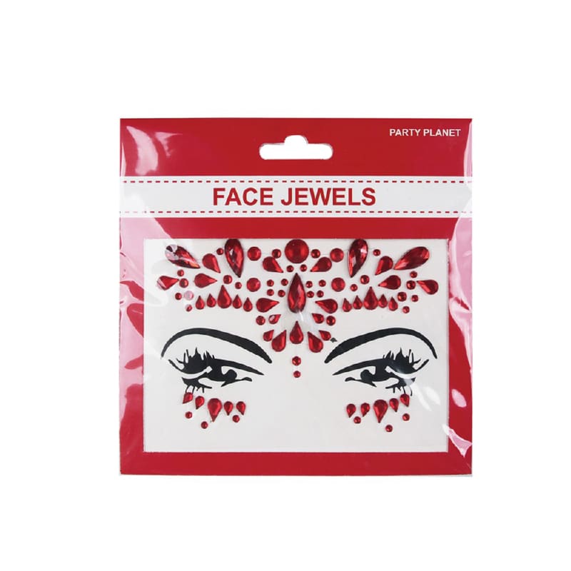 Face Jewels Red
