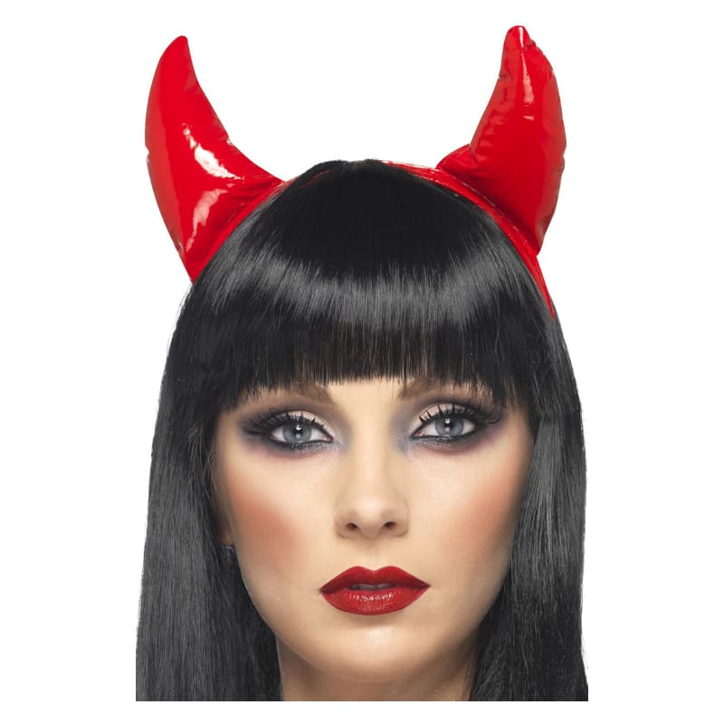 Devil Horns On Headband PVC