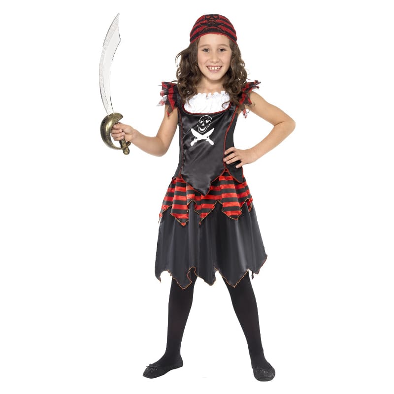 Costume Child Pirate Crossbones Girl M