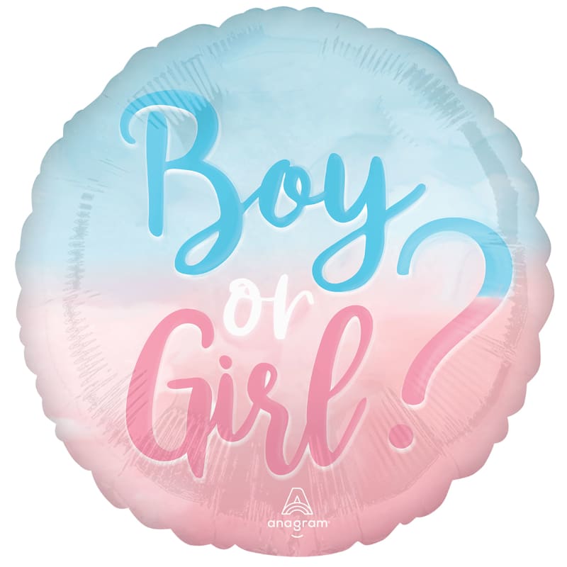 Foil 45cm Boy or Girl Big Reveal