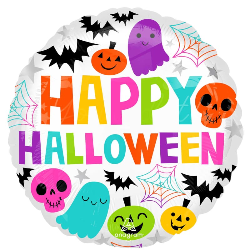 Foil 45cm Happy Halloween Colourful DNR