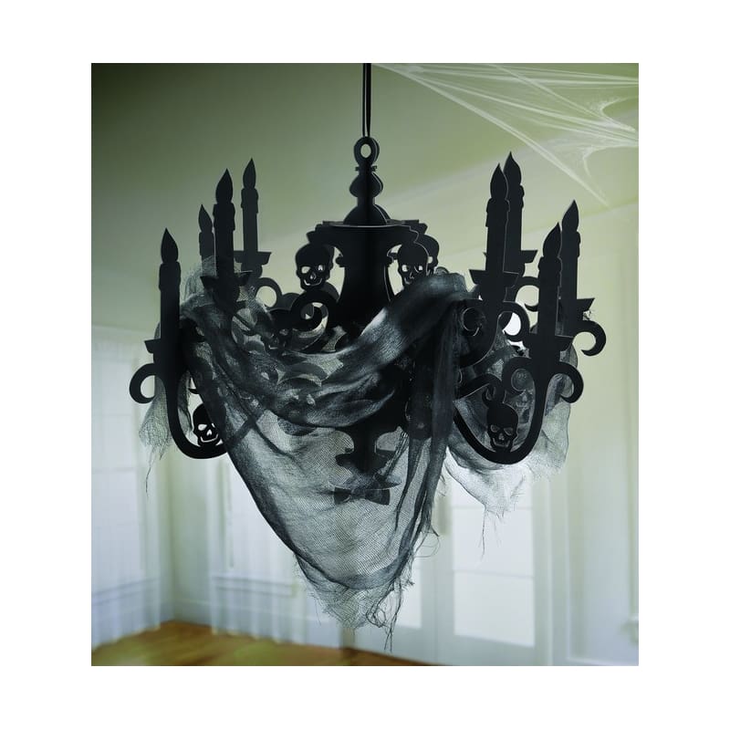 Hanging Candelabra with Gauze Black DNR