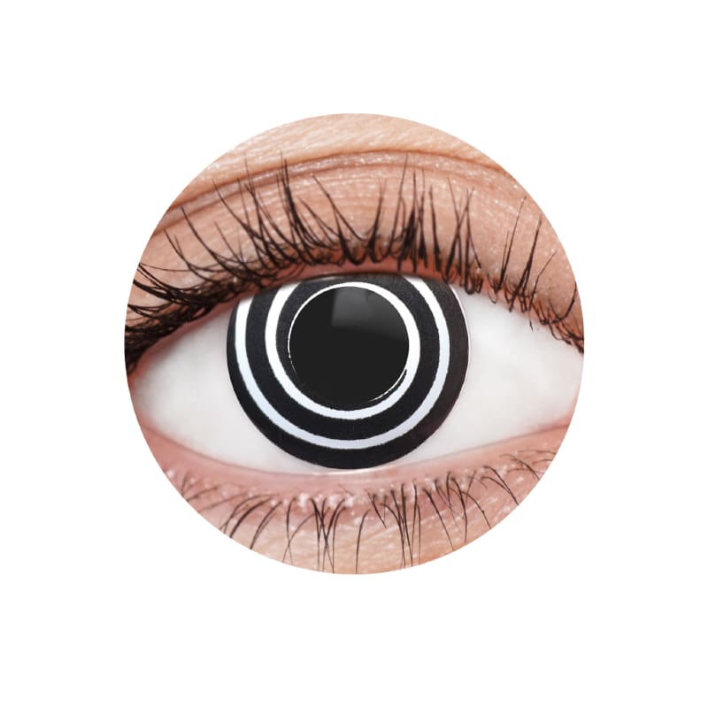 Contact Lenses 1 Year Black Spiral