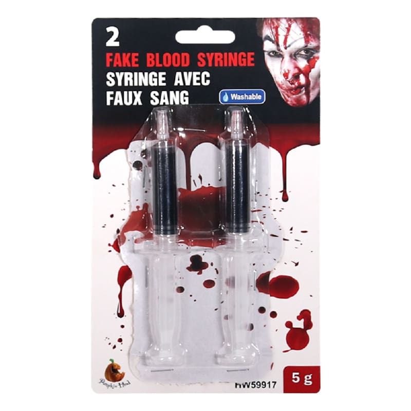 Syringe with Fake Blood Pk2 NLA