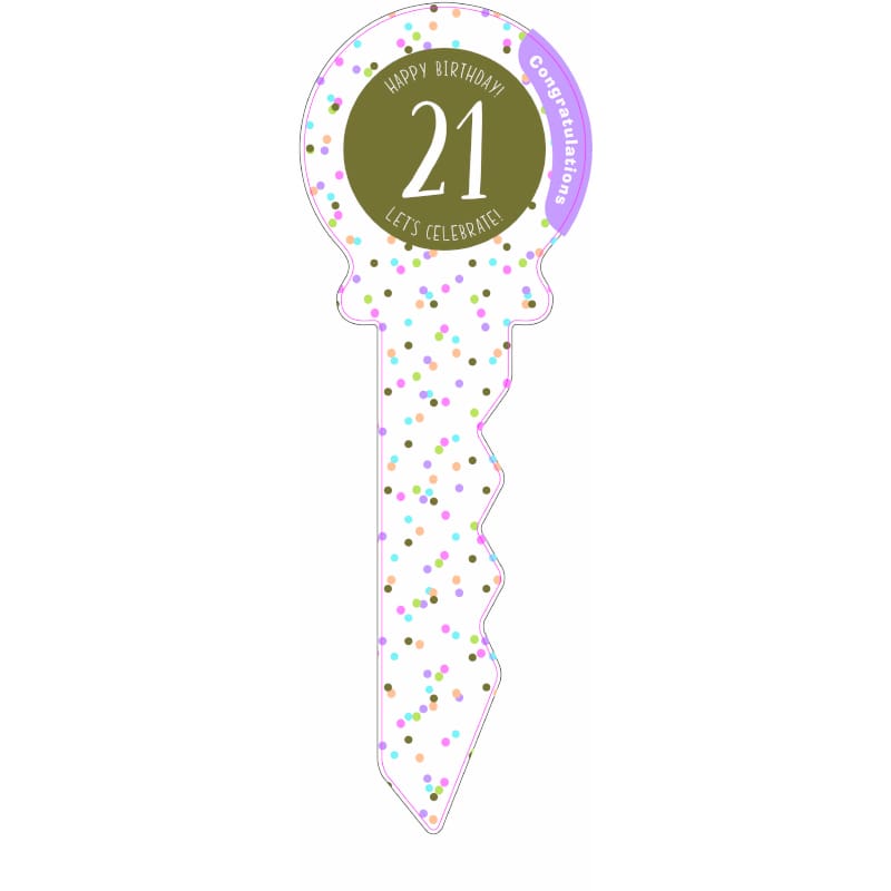 Key 21st Medium Confetti