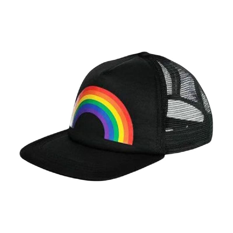 Hat Cap Black Rainbow