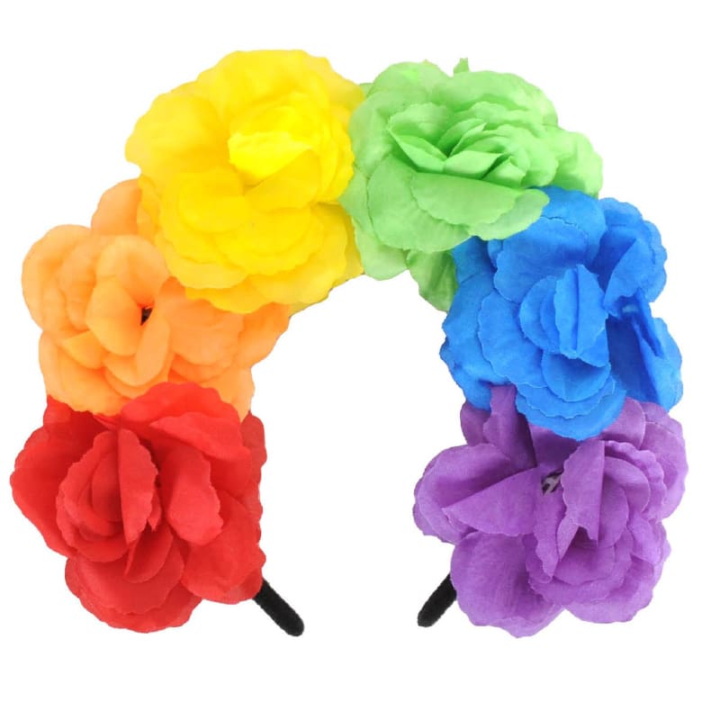 Headband Rainbow Rose DNR
