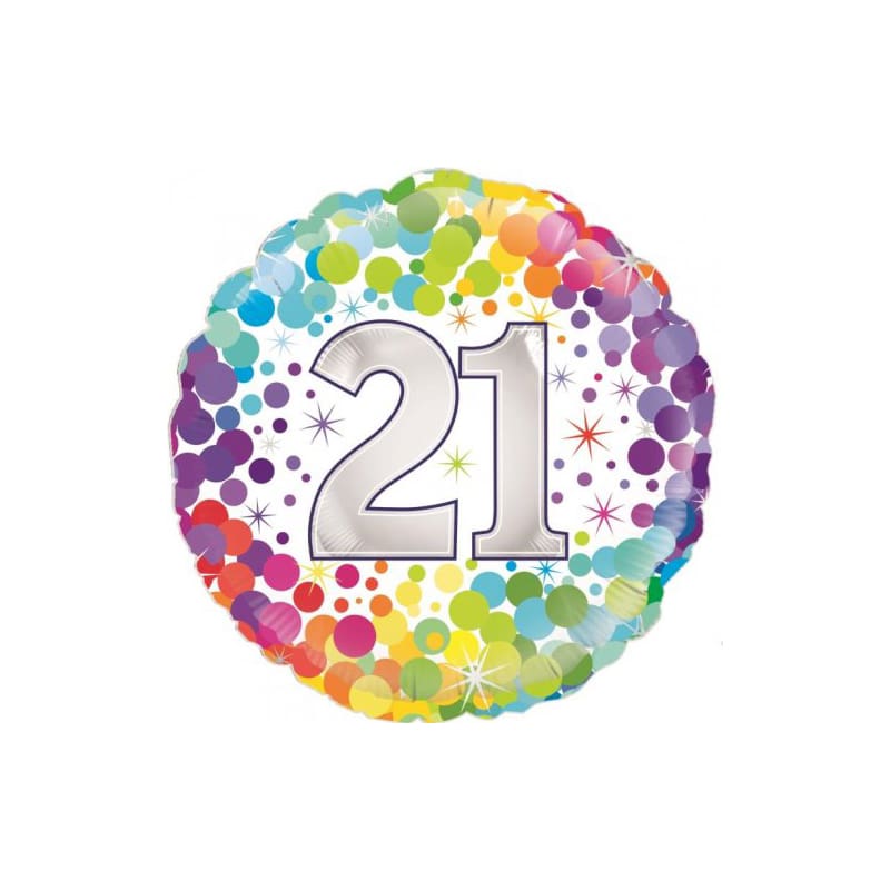 Foil 45cm 21 Colourful Confetti