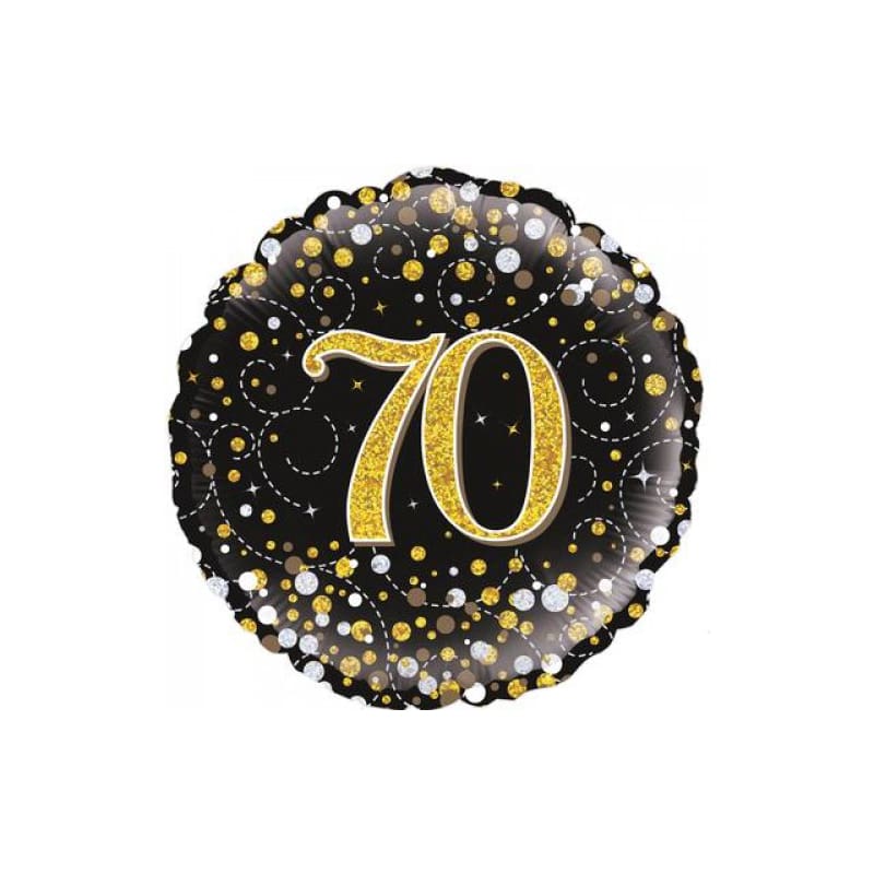Foil 45cm 70 Sparkling Black Gold