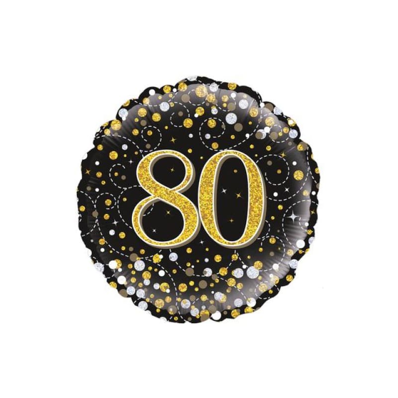 Foil 45cm 80 Sparkling Black Gold