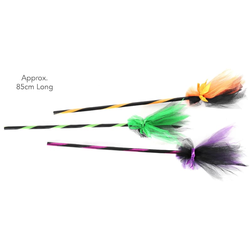 Witch Broom Tulle Fabric Assorted 85cm