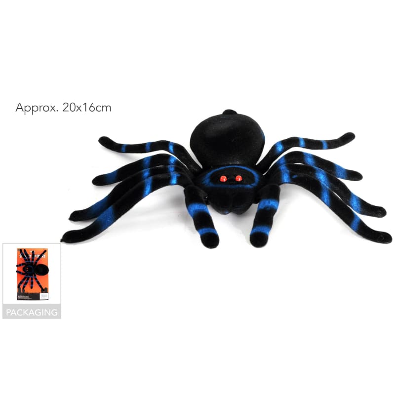 Spider Large Felt Black 20cm